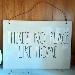 Rae Dunn sign THERE'S NO PLACE LIKE HOME XL